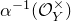 alpha Superscript negative 1 Baseline left parenthesis script upper O Subscript upper Y Superscript times Baseline right parenthesis