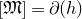 left bracket German upper M right bracket equals partial differential left parenthesis h right parenthesis
