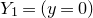 upper Y 1 equals left parenthesis y equals 0 right parenthesis
