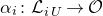 alpha Subscript i Baseline colon script upper L Subscript i upper U Baseline right arrow script upper O