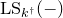 upper L upper S Subscript k Sub Superscript dagger Baseline left parenthesis minus right parenthesis