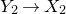 upper Y 2 right arrow upper X 2