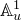double struck upper A Subscript u Superscript 1