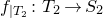 f Subscript vertical bar upper T 2 Baseline colon upper T 2 right arrow upper S 2