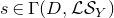 s element of normal upper Gamma left parenthesis upper D comma script upper L script upper S Subscript upper Y Baseline right parenthesis