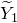 upper Y overtilde Subscript 1