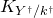 upper K Subscript upper Y Sub Superscript dagger Subscript divided by k Sub Superscript dagger