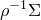 rho Superscript negative 1 Baseline normal upper Sigma