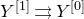 upper Y Superscript left bracket 1 right bracket Baseline right paired arrows upper Y Superscript left bracket 0 right bracket
