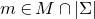 m element of upper M intersection StartAbsoluteValue normal upper Sigma EndAbsoluteValue