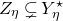 upper Z Subscript eta Baseline subset of or not equals upper Y Subscript eta Superscript star