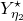 upper Y Subscript eta 2 Superscript star
