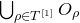 union Underscript rho element of upper T Superscript left bracket 1 right bracket Endscripts upper O Subscript rho