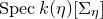 upper S p e c k left parenthesis eta right parenthesis left bracket normal upper Sigma Subscript eta Baseline right bracket