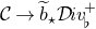 script upper C right arrow b overtilde Subscript star Baseline script upper D italic iv Subscript normal Superscript plus