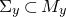normal upper Sigma Subscript y Baseline subset of upper M Subscript y