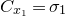 upper C Subscript x 1 Baseline equals sigma 1