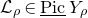 script upper L Subscript rho Baseline element of ModifyingBelow normal upper P normal i normal c With bar upper Y Subscript rho