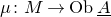 mu colon upper M right arrow upper O b upper A underbar