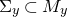 normal upper Sigma Subscript y Baseline subset of upper M Subscript y