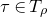 tau element of upper T Subscript rho