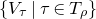 StartSet upper V Subscript tau Baseline vertical bar tau element of upper T Subscript rho Baseline EndSet