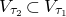 upper V Subscript tau 2 Baseline subset of upper V Subscript tau 1