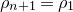 rho Subscript n plus 1 Baseline equals rho 1
