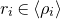 r Subscript i Baseline element of left angle bracket rho Subscript i Baseline right angle bracket