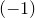 left parenthesis negative 1 right parenthesis