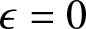 epsilon equals 0