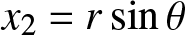 x 2 equals rsin theta