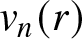 vn left parenthesis r right parenthesis