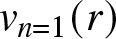 vn equals 1 left parenthesis r right parenthesis