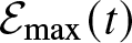 Emax left parenthesis t right parenthesis