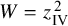 upper W equals z Subscript IV Superscript 2