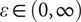 epsilon element of left parenthesis 0 comma infinity right parenthesis