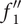 f double prime Subscript 1