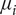 mu Subscript i