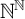 double struck upper N Superscript double struck upper N