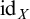 id Subscript upper X