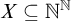 upper X subset of or equal to double struck upper N Superscript double struck upper N