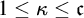 1 less than or equals kappa less than or equals German c