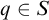 q element of upper S