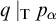 q vertical bar Subscript normal upper T Baseline p Subscript alpha Baseline