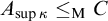 upper A Subscript sup kappa Baseline less than or equals Subscript normal upper M Baseline upper C
