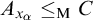 upper A Subscript x Sub Subscript alpha Baseline less than or equals Subscript normal upper M Baseline upper C