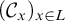 left parenthesis script upper C Subscript x Baseline right parenthesis Subscript x element of upper L