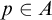 p element of upper A
