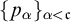 left brace p Subscript alpha Baseline right brace Subscript alpha less than German c